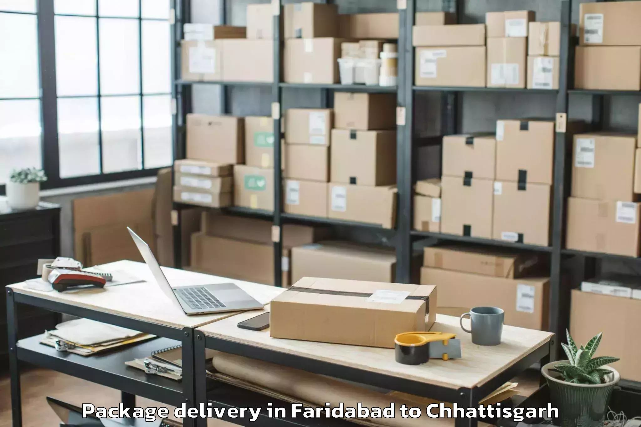 Top Faridabad to Tokapal Package Delivery Available